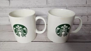 2er SET STARBUCKS GRÜNES MEERJUNGFRAU LOGO 14 OZ KAFFEETASSEN - 2014 - Bild 1 von 4