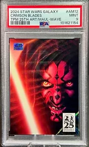 2024 Star Wars Galaxy ~ CRIMSON BLADES #84 Wave /99 Art of Darth Maul PSA 9 MINT - Picture 1 of 5