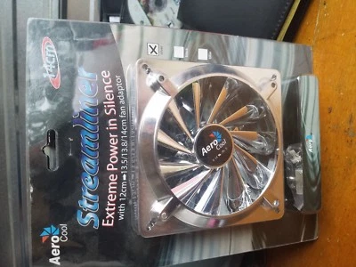 AeroCool Aero Cool PC case fan 14cm silver streamliner  - Image 1 of 2