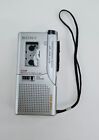 Vintage Sony V O R SILVER FOR PARTS Microcassette AC/DC Handheld Recorder M-540V