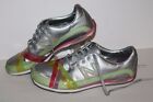 New Balance for Nine West Trainers, #NW200B, Silver/Lime/Pink, Womens US 8.5