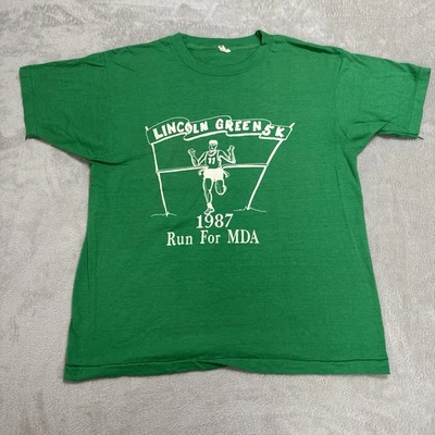 Camiseta De Colección Años 80 Greensboro NC Maratón Correr Reebok Cheerwine Patrocinadores Grande Foto 1 de 4