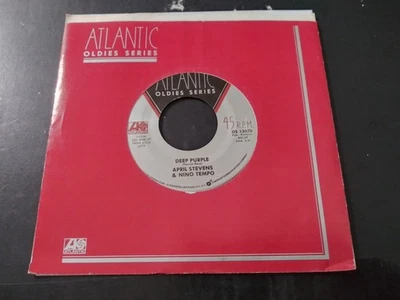 April Stevens & Nino Tempo – Deep Purple NM 1980's RE 2nd Era AOS 45RPM Record - Image 1 of 3
