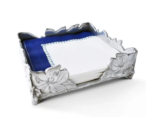 Magnolia Flower Paper Napkin Holder Box for Kitchen Countertops, Dinner, Bar,... - Picture 1 of 5