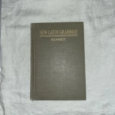 1918 NEW LATIN GRAMMAR CHARLES BENNETT HC/HARDCOVER BOOK Foto 1 de 4