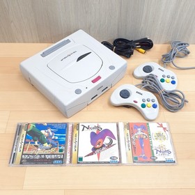 Sega Saturn Console Bundle with 3 Games & 2 Controllers V. Fighter Nights Japan