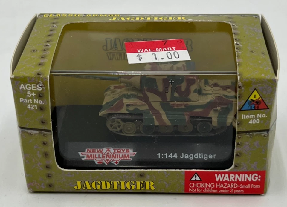 New Millennium Toys 1/144 Jagdtiger Classic Armor WWII German Tank #400 NIB - Image 1 of 4