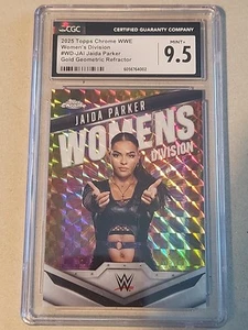 Jaida Parker 2025 Topps Chrome WWE Gold Geometric /50 CGC 9.5 RC SSP NXT Women’s - Picture 1 of 8