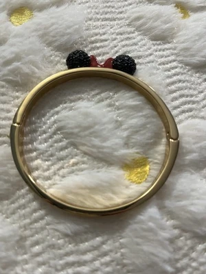 Kate Spade Gold Hinged Minnie Mouse Bracelet - Image 1 of 4