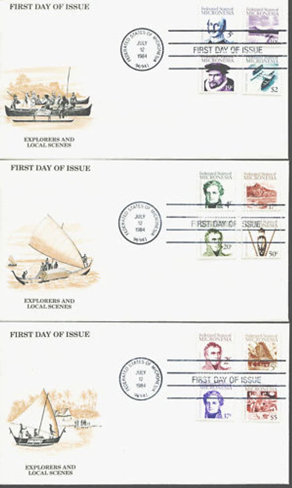 Micronesia FDC Famous Pioples x4075 - Image 1 of 1