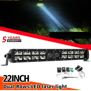 Barra de luz láser led 22" Combo Lámpara de conducción 4x4 todoterreno Camión Doble fila 32/42/50" - Imagen 1 de 11