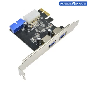 PCI Express USB 3.0 Front Panel 2 Ports with Control Adapter Card 4-Pin & 20 Pin - Bild 1 von 8