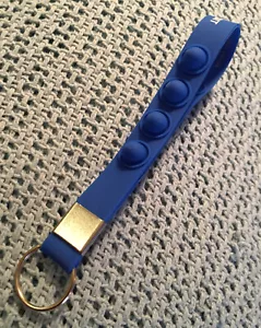 Fidget Keychain, Sensory popper wrist strap with compression key ring, key fob - Picture 1 of 4