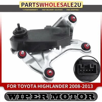 Rear Windshield Wiper Motor for Toyota Highlander 2008-13 851300E050 8513048040 - Image 1 of 4