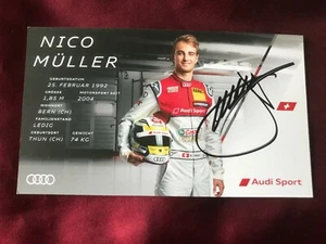 Autogramm NICO MÜLLER-Audi Sport-DTM-Motorsport SCHWEIZ-handsigniert-AK - Bild 1 von 2