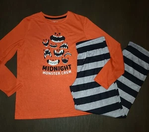 NWOT BOYS CAT & JACK HALLOWEEN MONSTER PAJAMA SET SIZE XL 14 - Picture 1 of 3