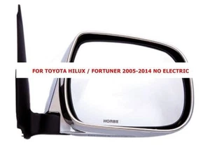 TOYOTA HILUX FORTUNER 2005-2014 RIGHT SIDE WING MIRROR CHROME COVER NO ELECTRIC - Picture 1 of 4