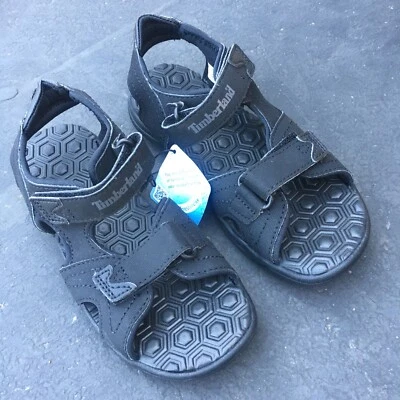 Timberland Youth Adventure Seeker 2 Strap Black Sandal TB03471A Brand New - Image 1 of 4