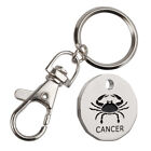 Cancer New Shape Superior Quality Zodiac 1 coin Trolley Tokens Keyrings  1 unit