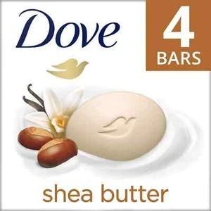 4 Pack Dove Purely Pampering Shea Butter Beauty Cream Bar Soap New 4 x 4.75oz - Picture 1 of 4