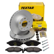 TEXTAR brake discs Ø 280 mm pads sensor for JUMPER DUCATO MOVANO BOXER front