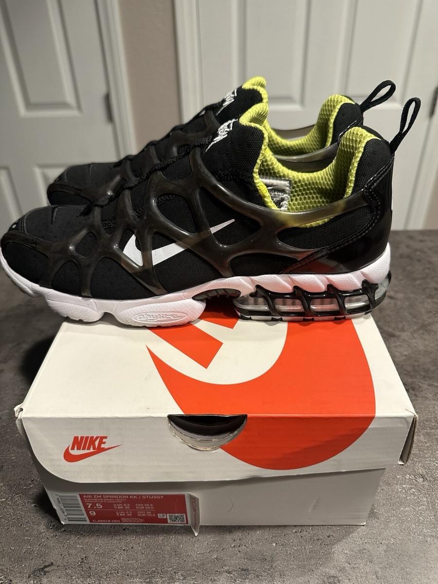 Nike Stussy x Air Zoom Spiridon Kukini Black for Sale Nike Stussy x Air Zoom Spiridon Kukini Black for Sale
