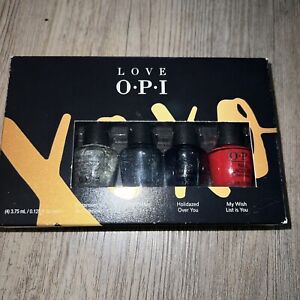 New Love OPI Set of 4 Nail Polish 3.7 ml Coalmates Ornament Holidazed Wish List