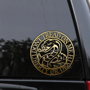 Don't Tread on Me Vinyl Decal – Liberty or Death 2nd Amendment Sticker - Picture 1 of 2