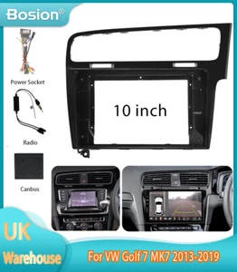 10.1''Stereo Radio Fascia Mask Frame&Cable&Canbus For VW Golf 7 MK7 2013-2019 - Picture 1 of 8