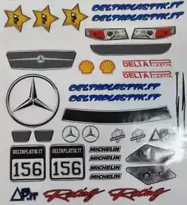 DEC027 - Mercedes AMG DTM (restyling) ADESIVI DECALS RC BODY 1/8 - Foto 1 di 1