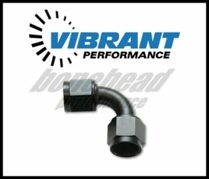 Vibrant 10735 -12AN Female 90 Degree Union Adapter (AN to AN) - Anodized Black - Picture 1 of 1
