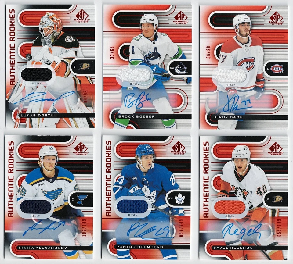 2022-23 SP Game-Used Red Autograph Jersey Base Set Pick From List !! - Image 1 of 1