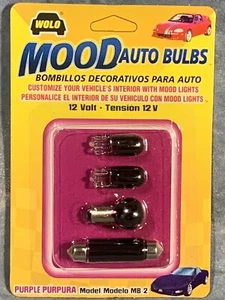 Bombillas interiores de coche incandescentes púrpura (paquete de 4) ~ parte # MB-2 - Imagen 1 de 1