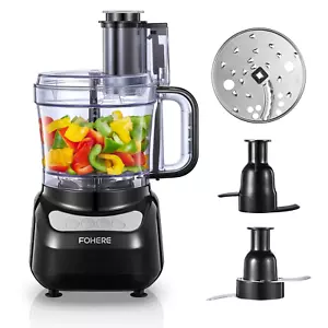 12-Cup Food Processor, Multi-Function, Chop, Slice, Shred, Purée, Dough Mixer - Picture 1 of 12