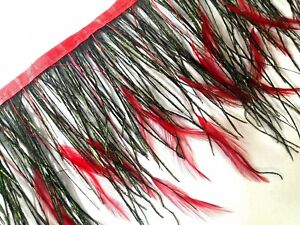DHL*NO Return (Yd12-4 mts peacock red feather)+(YF03-22 mts red+YF14-4mts Black)