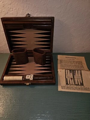 Vintage Cardinal Backgammon Set In Case-Complete - Image 1 of 4