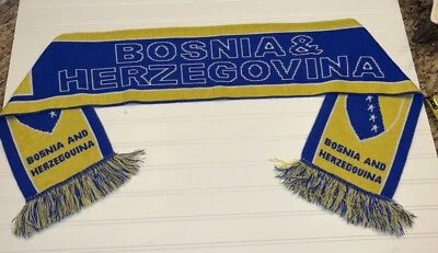 Bosnia And Herzegovina Adult Scarf Soccer National Football Team FIFA World Cup - Image 1 of 4