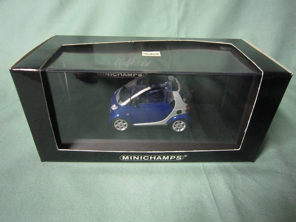 DV4793 MINICHAMPS SMART CABRIOLET 2000 SILVER BLUE Ref 430039000 1:43 NB - Photo 1/1