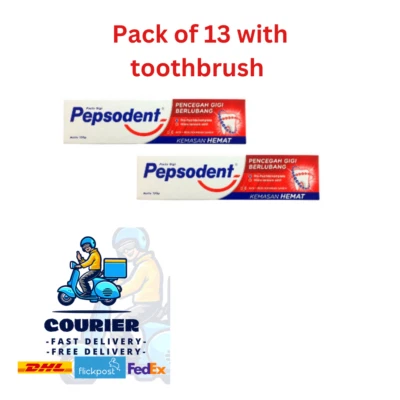 Pepsoden Care Anticavity Fluoride Toothpaste 13 Pack complete with toothbrush - Image 1 of 4