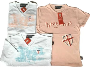 Damen Mädchen England St George Kurzarm T-Shirt Fußball 8 10 12 14 16 - Bild 1 von 11