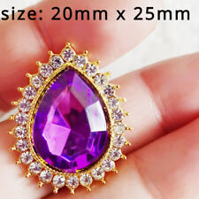 10X Loose Beads Diamond Rhinestone Drop Shape Bead Craft DIY Bracelet Necklace 
