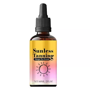 Sunless Tanning Drops To Drink, Drinkable Sunless Tanning Drops, Oral Drink 60ml - Picture 1 of 9