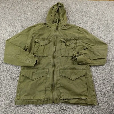 Chaqueta Lucky Brand Para Hombre L Verde Tipo L 54C Militar Ejército Carga Tareas Abrigo Foto 1 de 4