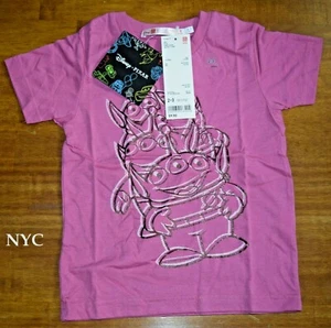 Kids Uniqlo Pixar Monsters Inc Graphic T-Shirt Size 2-3 Pink - Picture 1 of 4