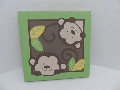 Babies R Us By Design Monkey Light Up Art Wall Softly Light up Wall Decor - VGC Foto 1 de 4