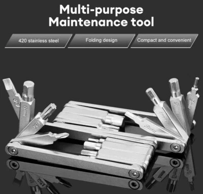 Universal Pocket travel Folding Tool Set with Screwdrivers and Wrenches - Image 1 of 4