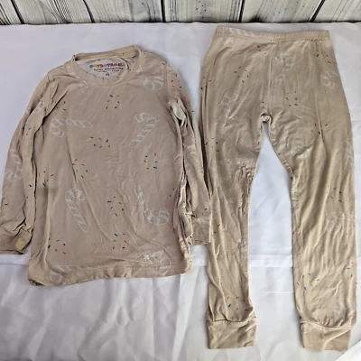 Juego de pijama Dot Dot Smile talla 5/6 beige bastón de caramelo espolvorear colección de sueño navideño Foto 1 de 4