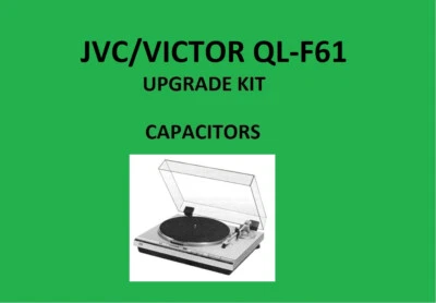 Tocadiscos JVC/VICTOR QL-F61 KIT DE REPARACIÓN - todos los condensadores - Image 1 of 4