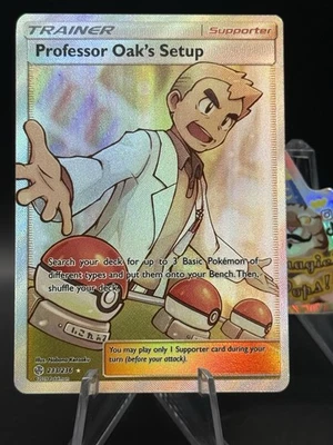Pokémon - Professor Oak's Setup - 233/236 - Cosmic Eclipse - Ultra Rare - Image 1 of 2