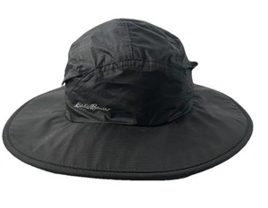Eddie Bauer Regenhut schwarz Polyester wasserdicht breite Krempe Sonne Wandern Gr. XL/2XL - Bild 1 von 8